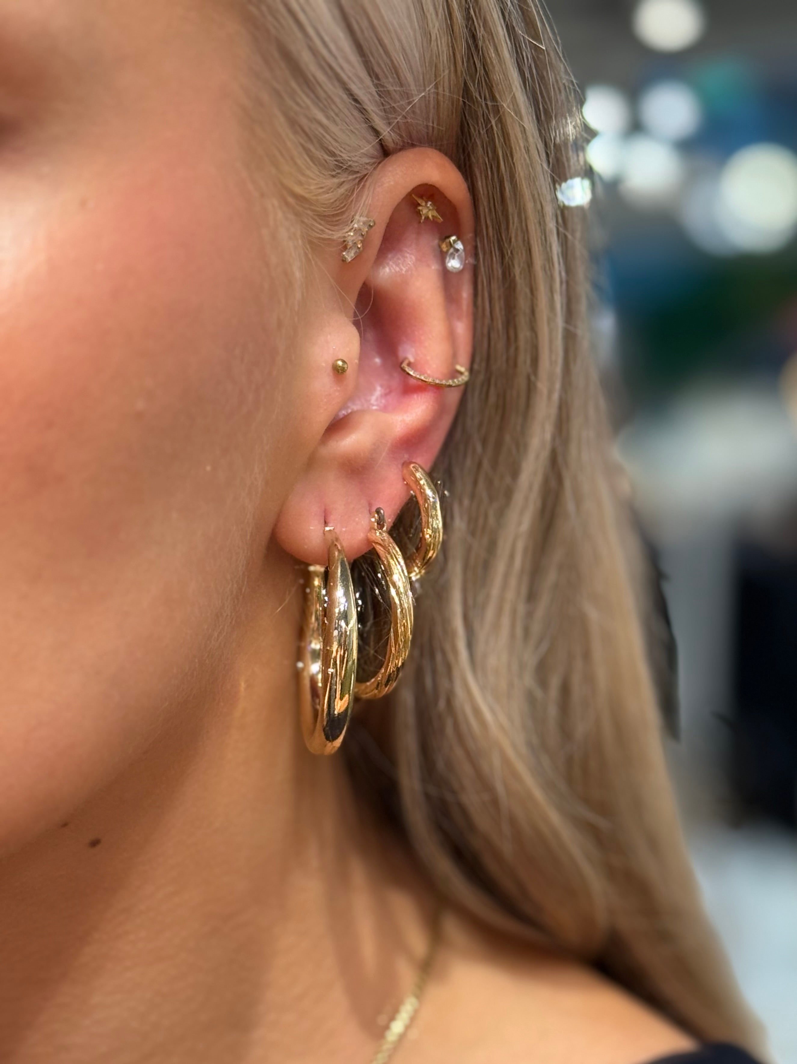 PCSILJA Earrings - Gold Colour